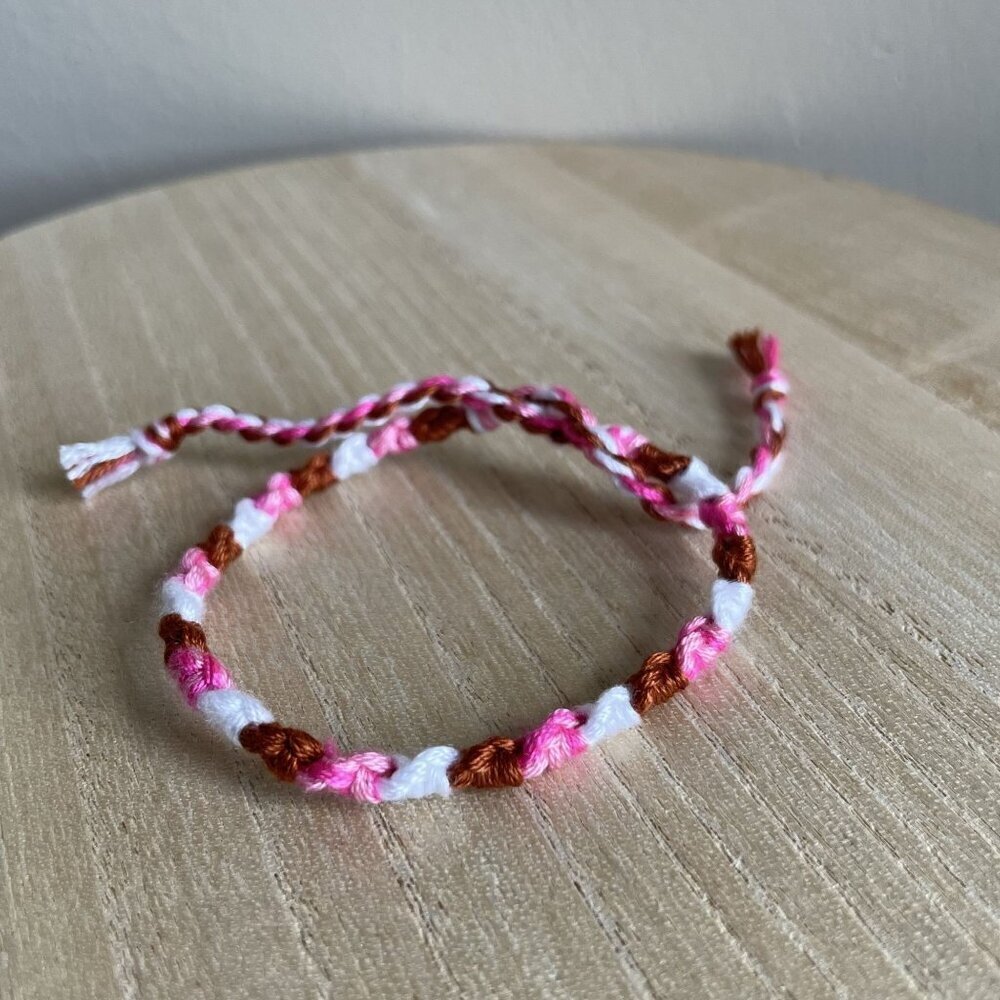 Estella Bracelet, anklet, trendy, comfortable, tie, embroidery thread, woven, gi